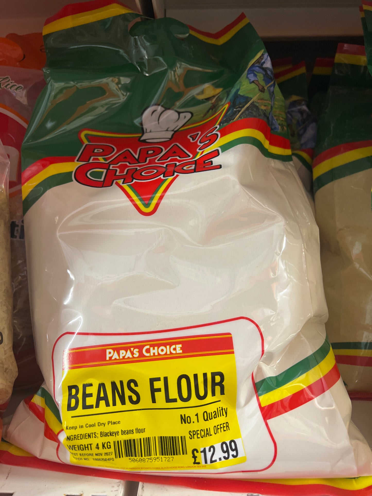 Papa’s choice beans flour 4kg