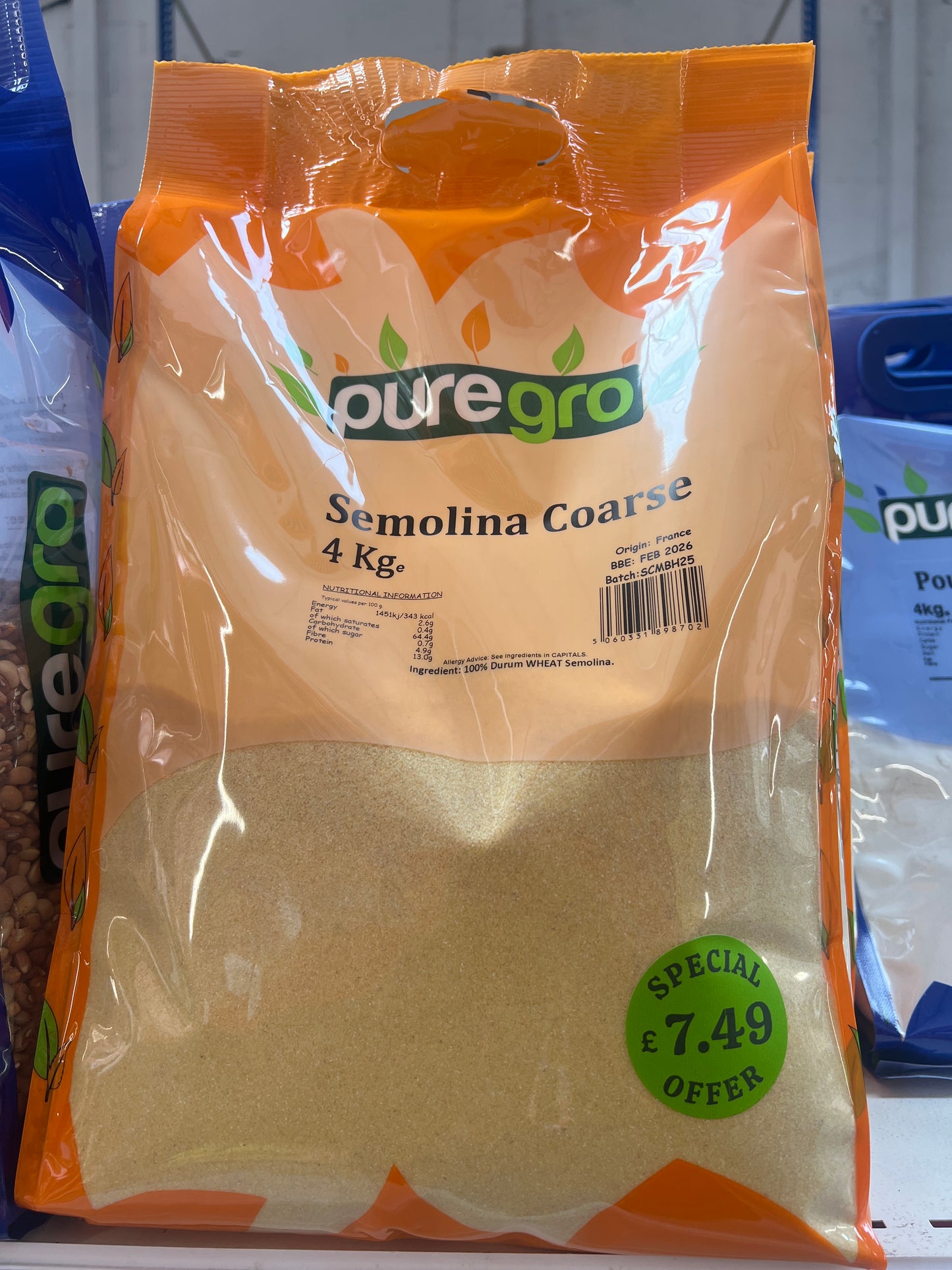 Puregro Semolina Coarse
