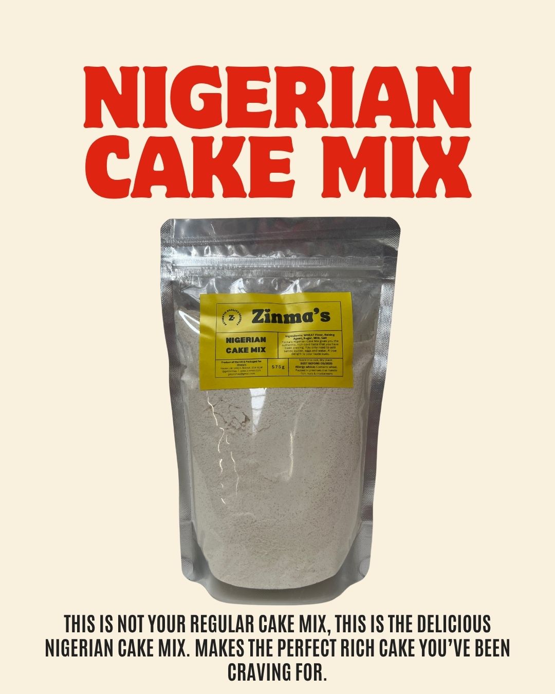 Nigerian Cake Mix