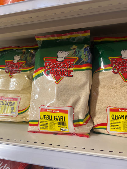 Papas choice ijebu gari