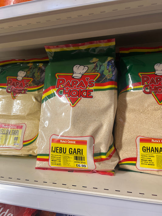Papas choice ijebu gari
